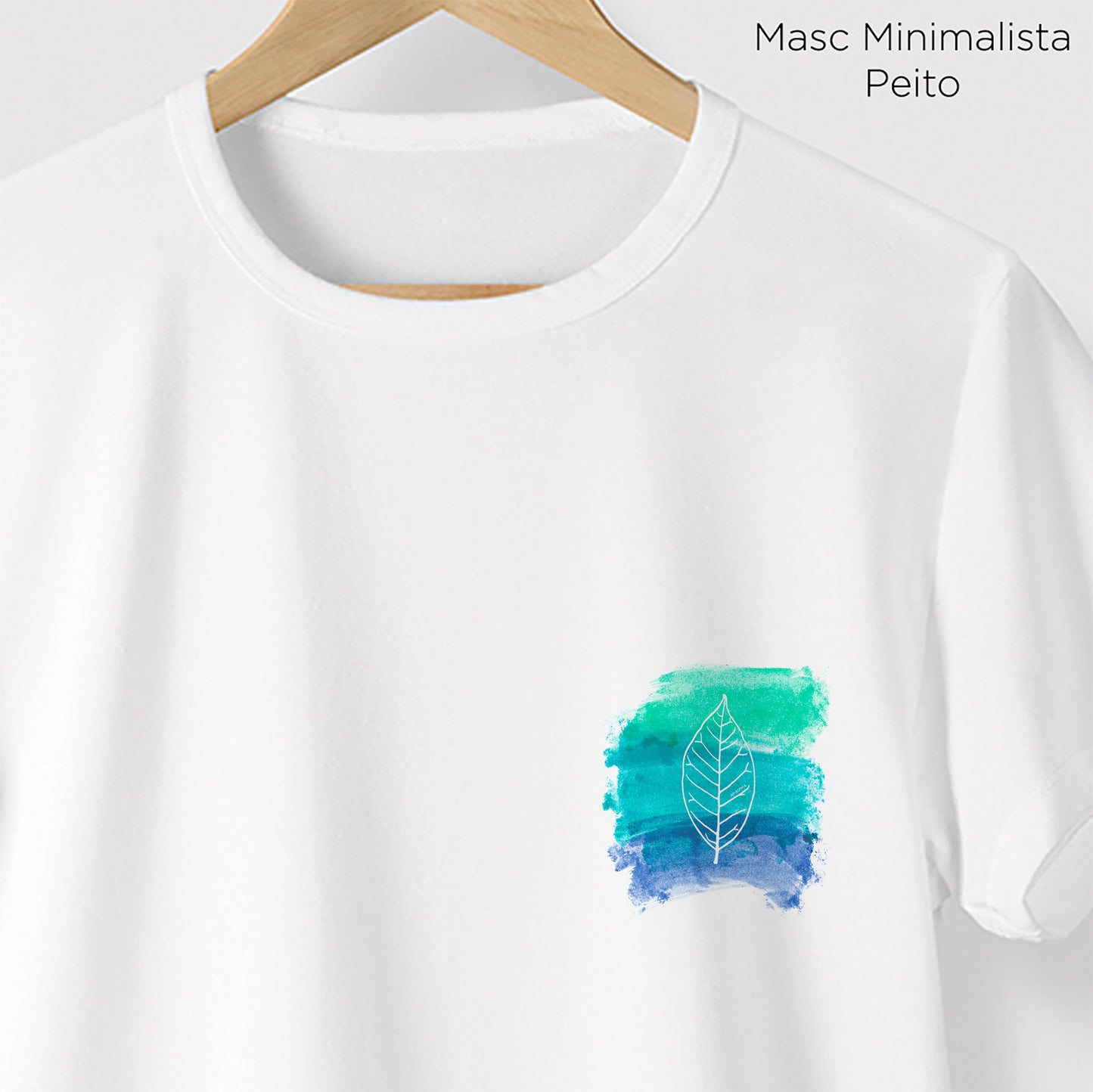 Camiseta Amazônia AQUARELA NATURAL - BRANCO - cód 0163