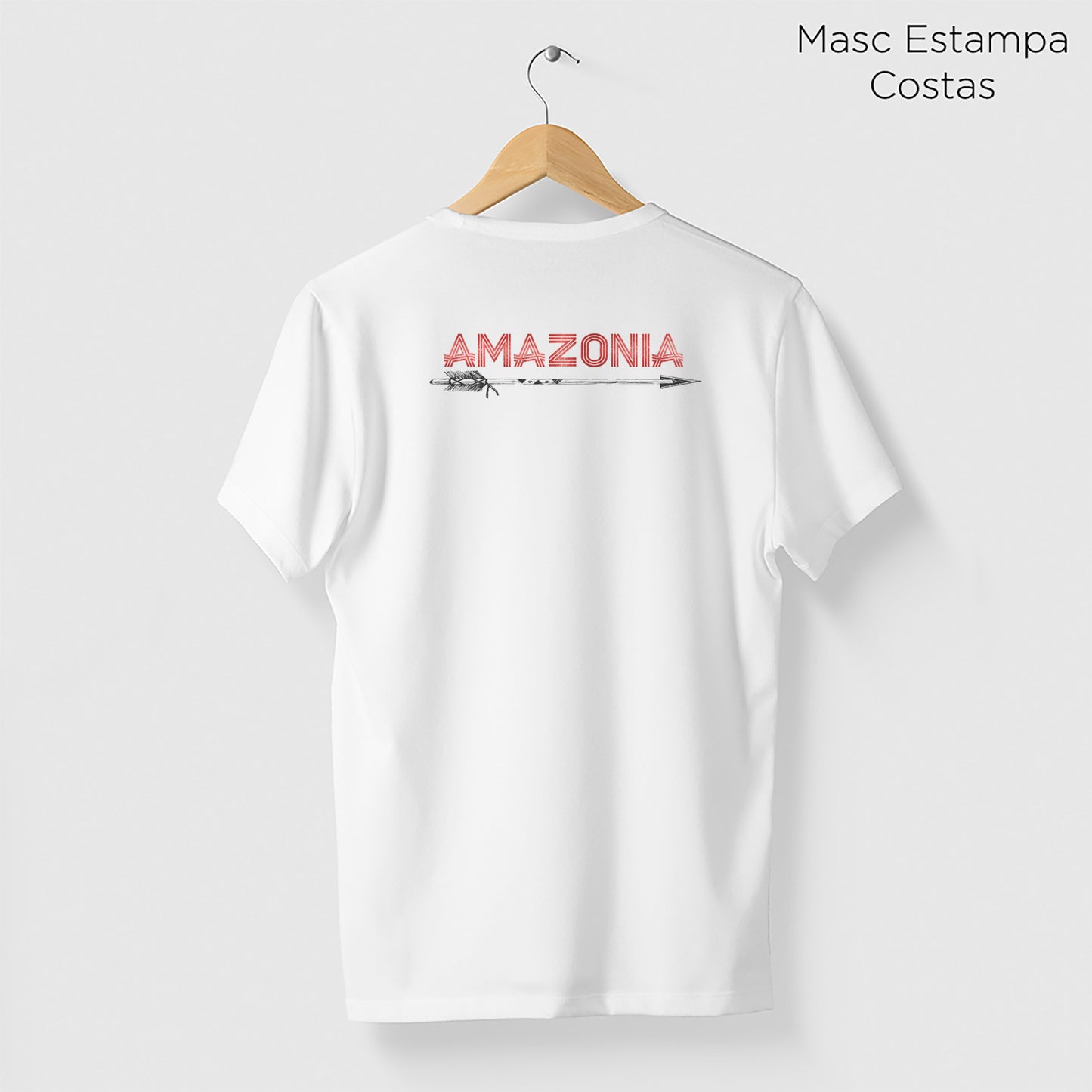 Camiseta Amazônia FLECHA AMAZÔNICA - BRANCO - cód 0169