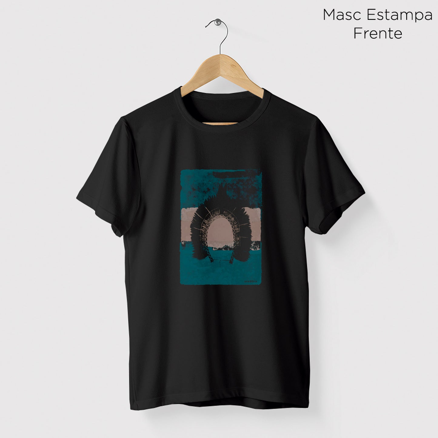Camiseta Amazônia TINTAS COCAR - PRETO - cód 0220
