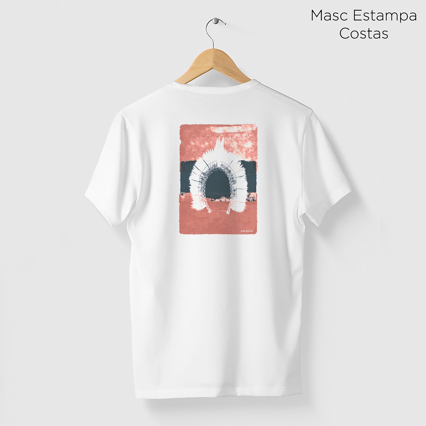 Camiseta Amazônia TINTAS COCAR - BRANCO - cód 0220