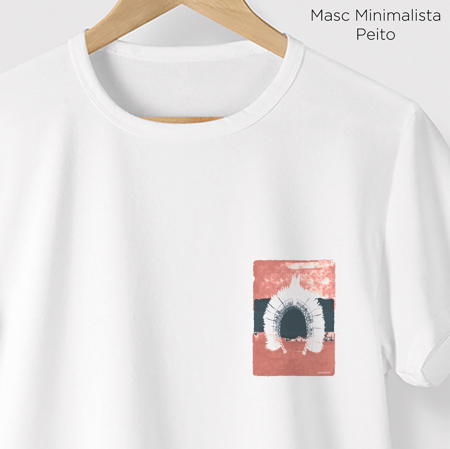 Camiseta Amazônia TINTAS COCAR - BRANCO - cód 0220