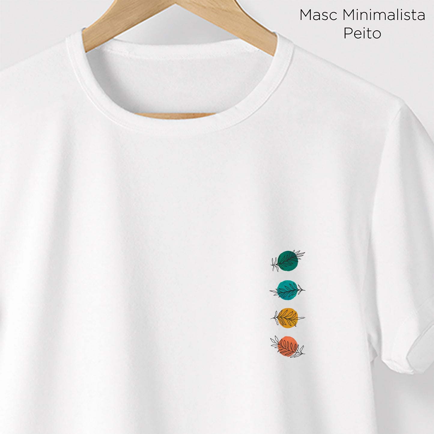 Camiseta Amazônia CHAKRAS - BRANCO - cód 0236