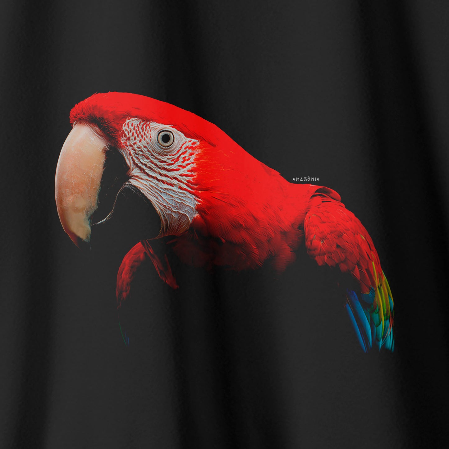 Camiseta Amazônia ARARA GRANDE - PRETO - cód 0268