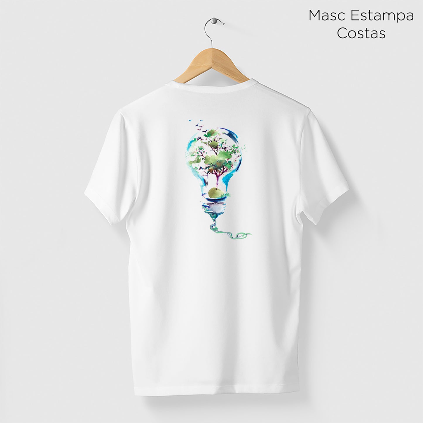Camiseta Amazônia ECOIDEIA - BRANCO - cód 0312