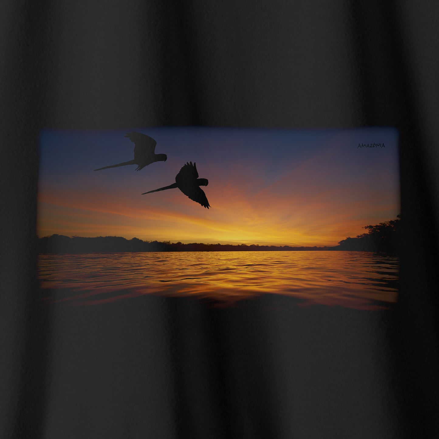 Camiseta Amazônia NASCER DO SOL - PRETO - cód 0315