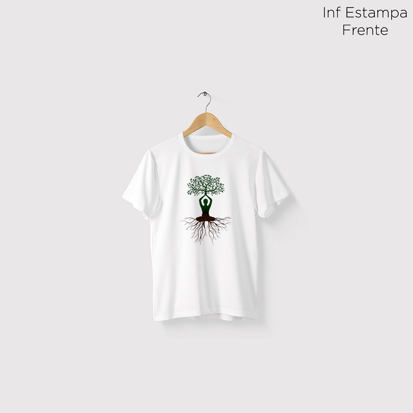 Camiseta Amazônia ÁRVORE HUMANA - BRANCO - cód 0326