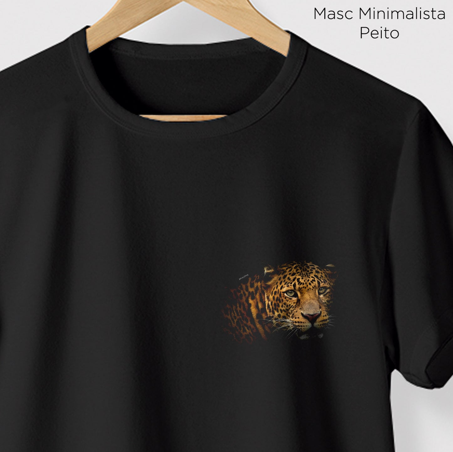 Camiseta Amazônia YAGUARETÉ - PRETO - cód 0328