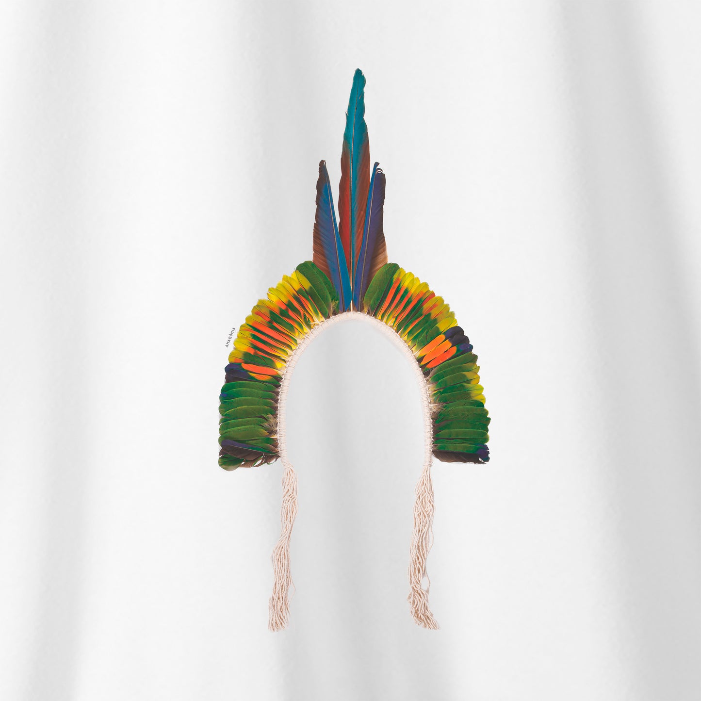 Camiseta Amazônia COCAR PATAXÓ - BRANCO - cód 0370