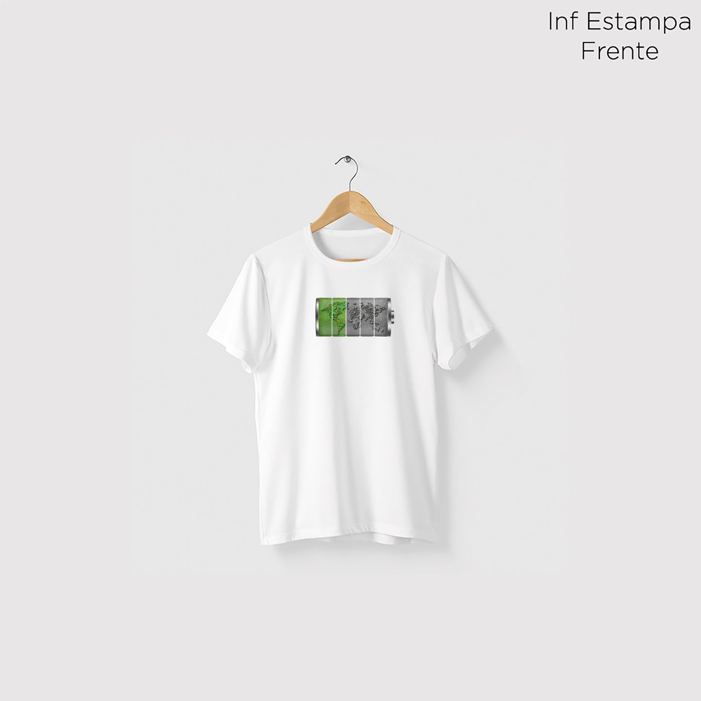 Camiseta Amazônia ENERGIA NATUREZA - BRANCO - cód 0416