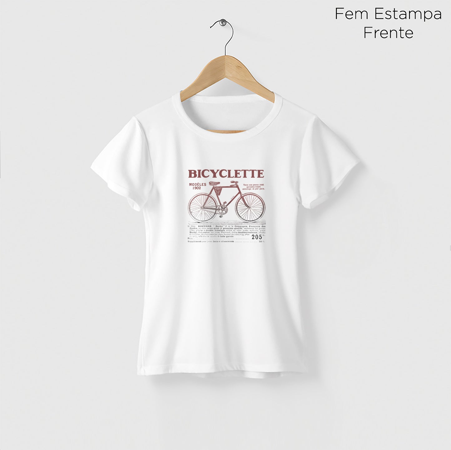 Camiseta Amazônia BICYCLETTE - BRANCO - cód 0456