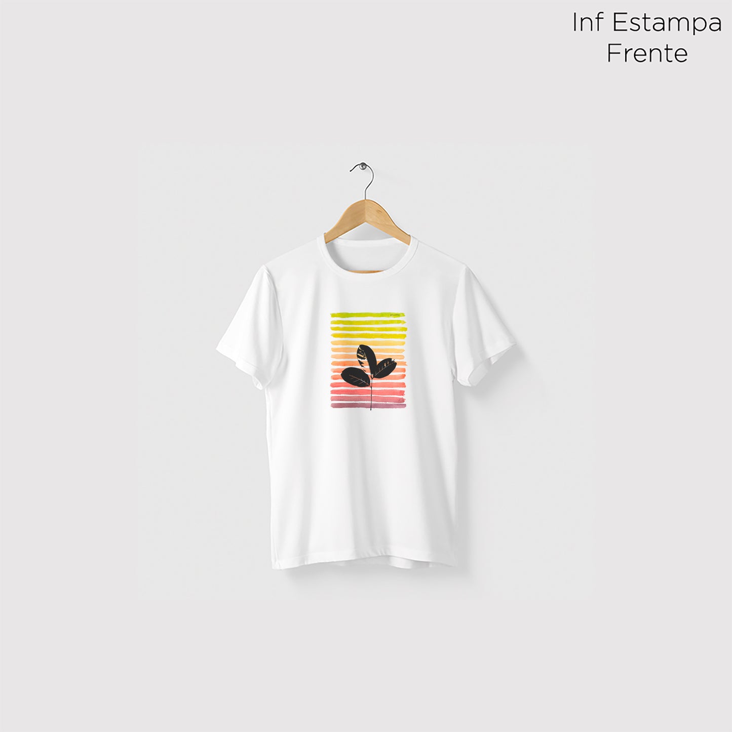 Camiseta Amazônia CORES PLANTA - BRANCO - cód 0467
