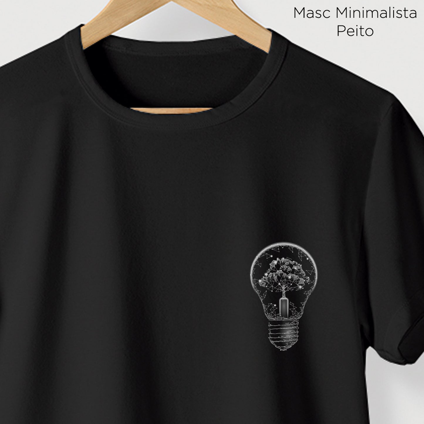 Camiseta Amazônia ÁRVORE LUZ - PRETO - cód 0496