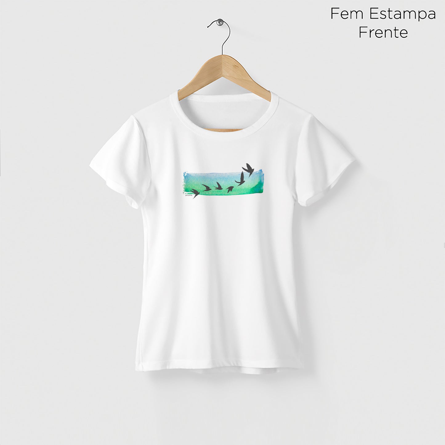 Camiseta Amazônia VOAR - BRANCO - cód 0497