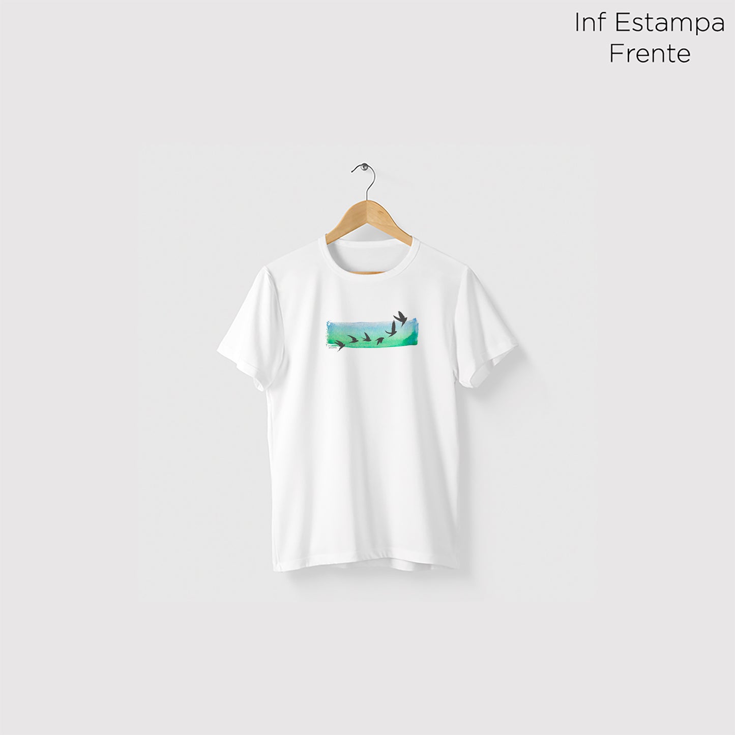 Camiseta Amazônia VOAR - BRANCO - cód 0497