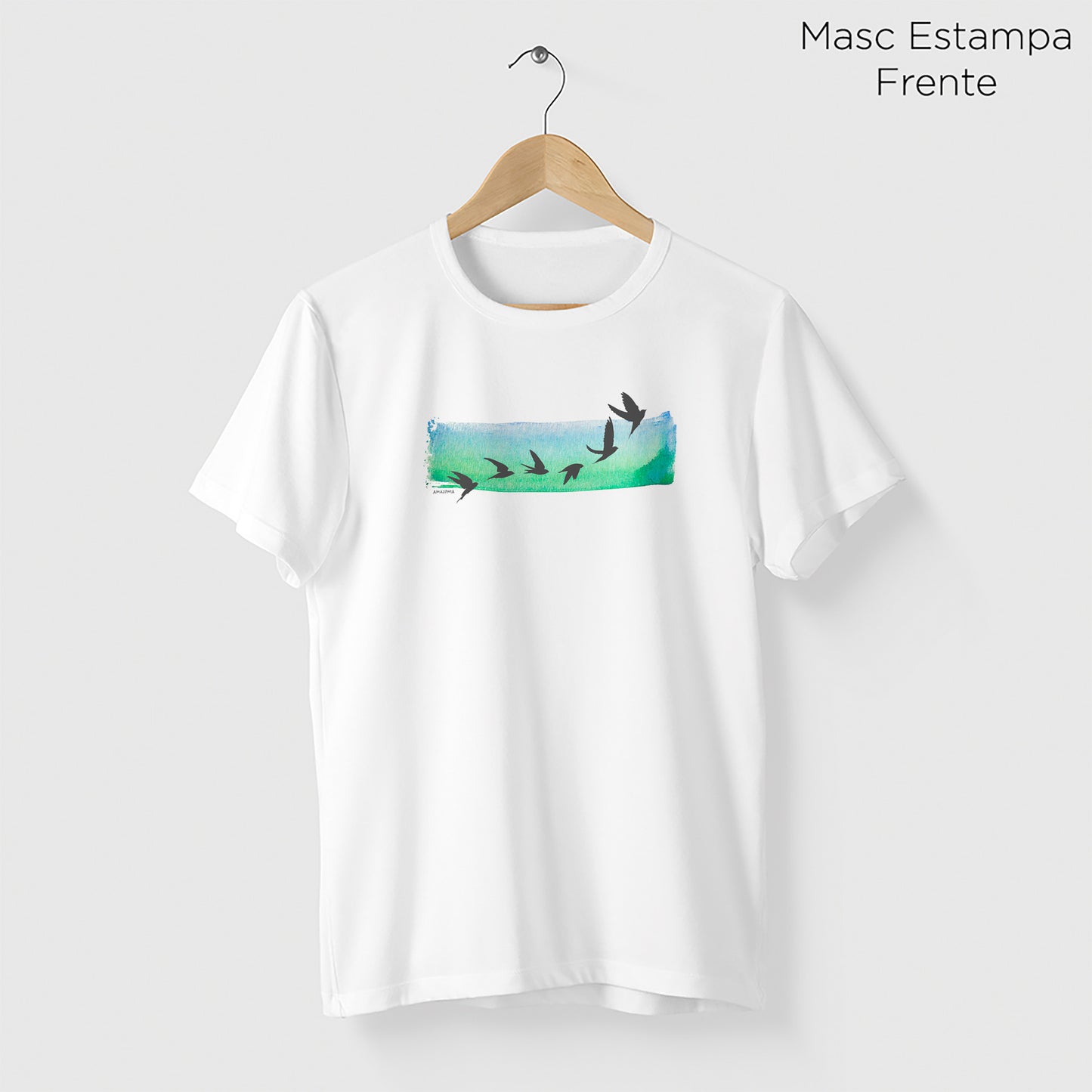 Camiseta Amazônia VOAR - BRANCO - cód 0497