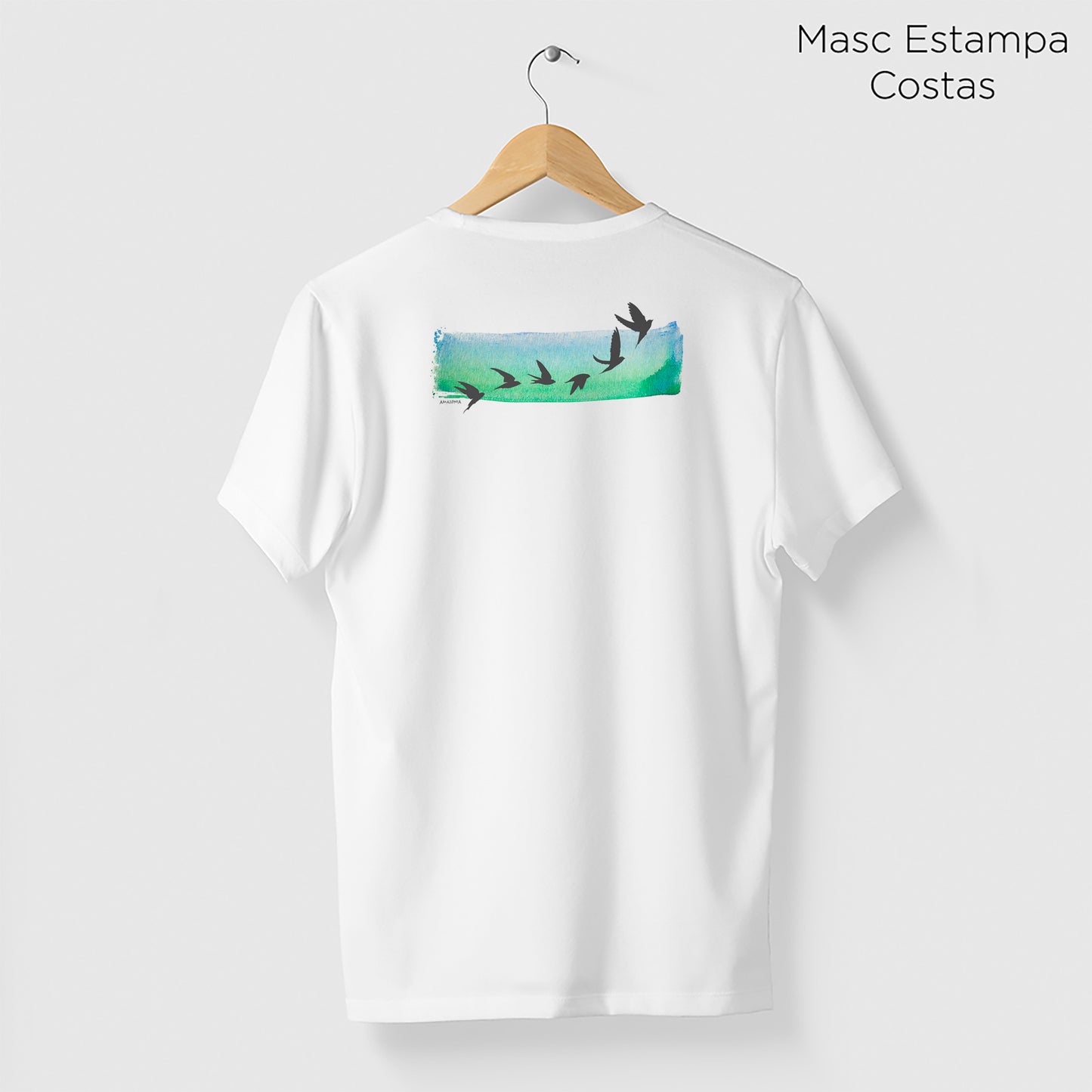 Camiseta Amazônia VOAR - BRANCO - cód 0497