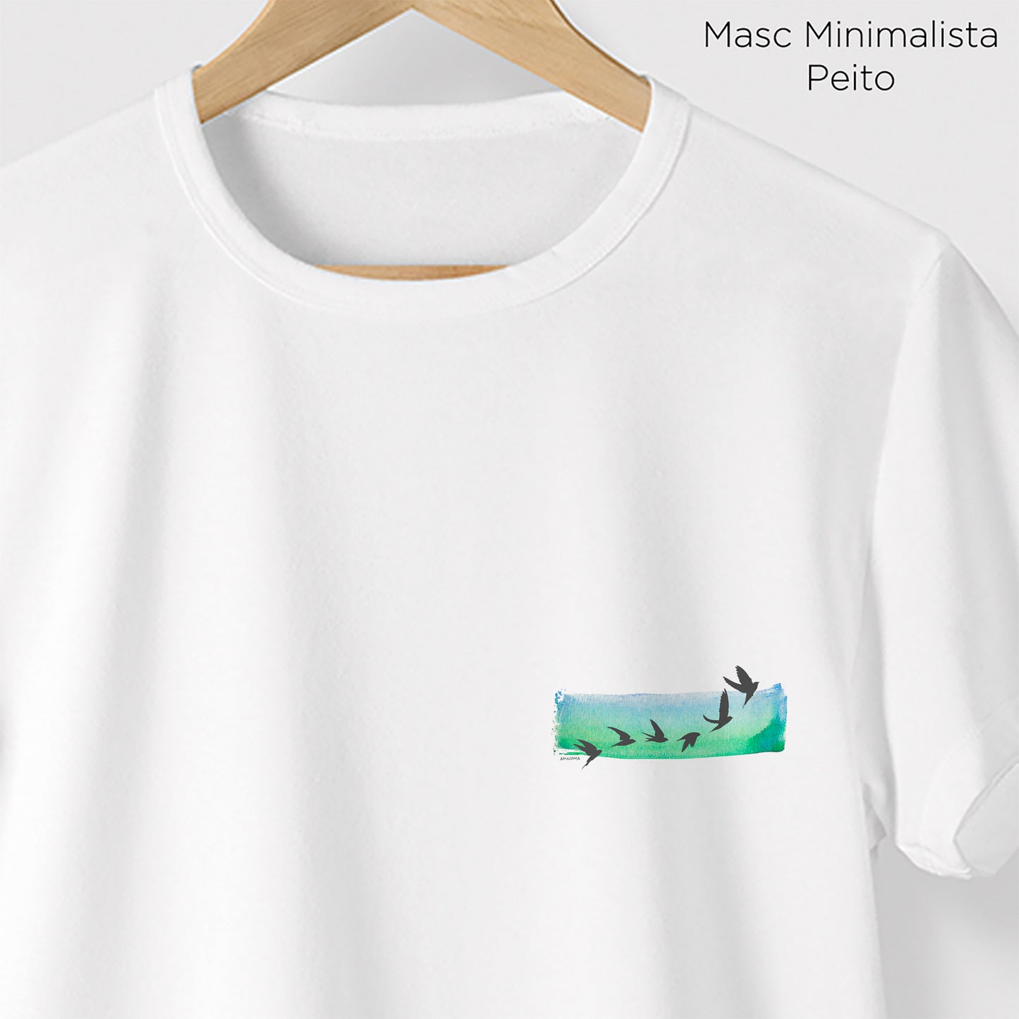 Camiseta Amazônia VOAR - BRANCO - cód 0497