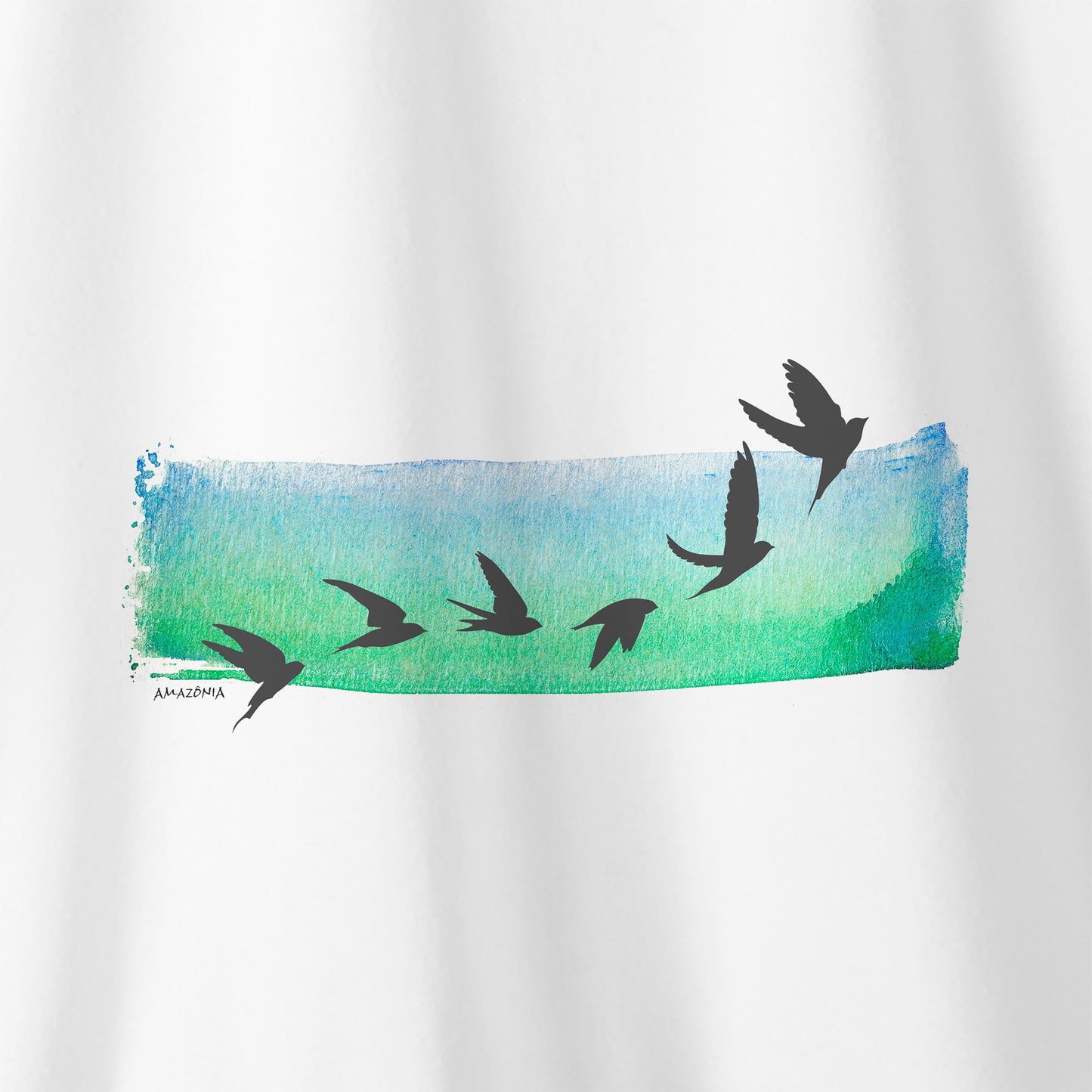 Camiseta Amazônia VOAR - BRANCO - cód 0497
