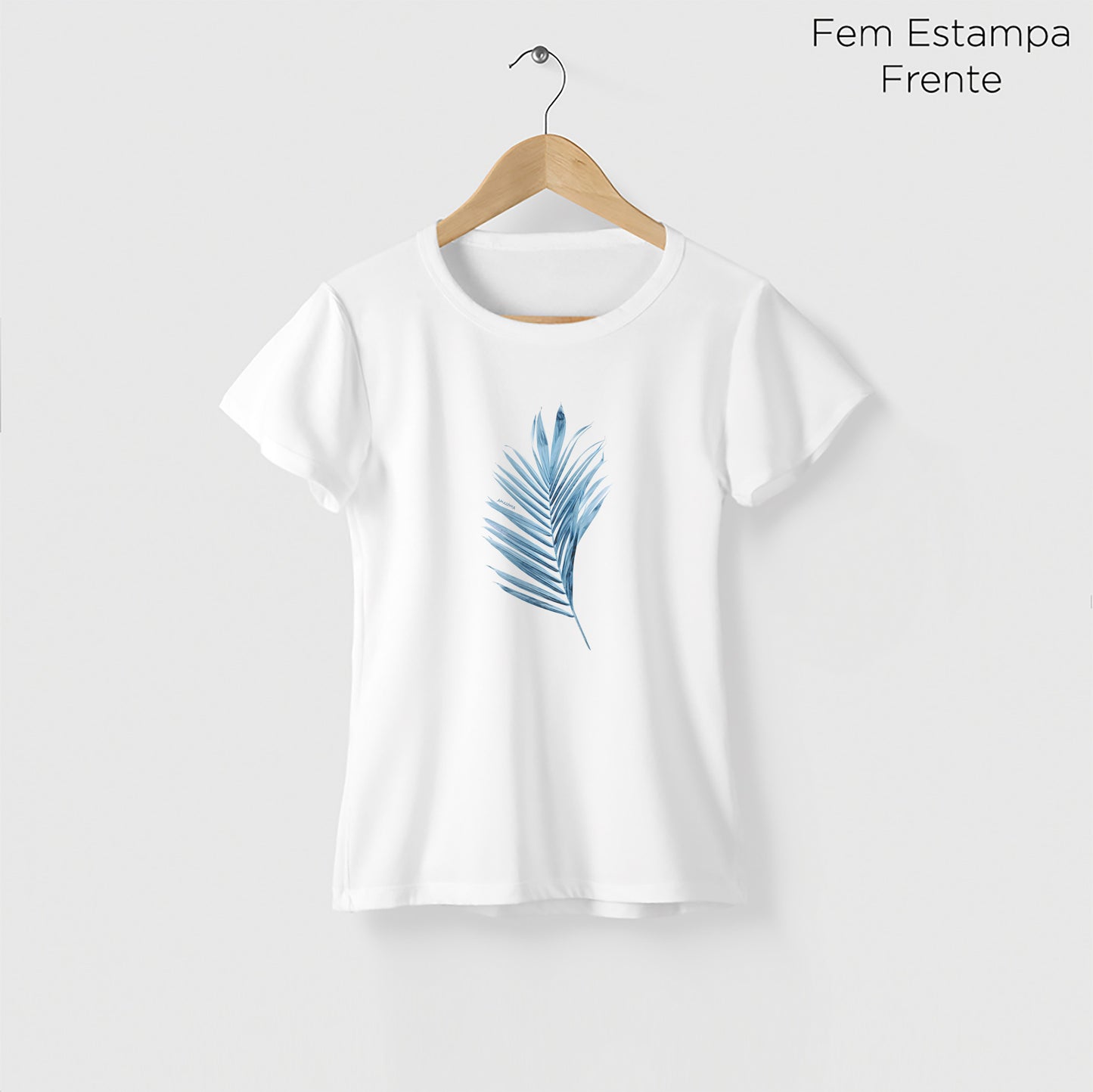 Camiseta Amazônia PALHA DE COQUEIRO - BRANCO - cód 0534