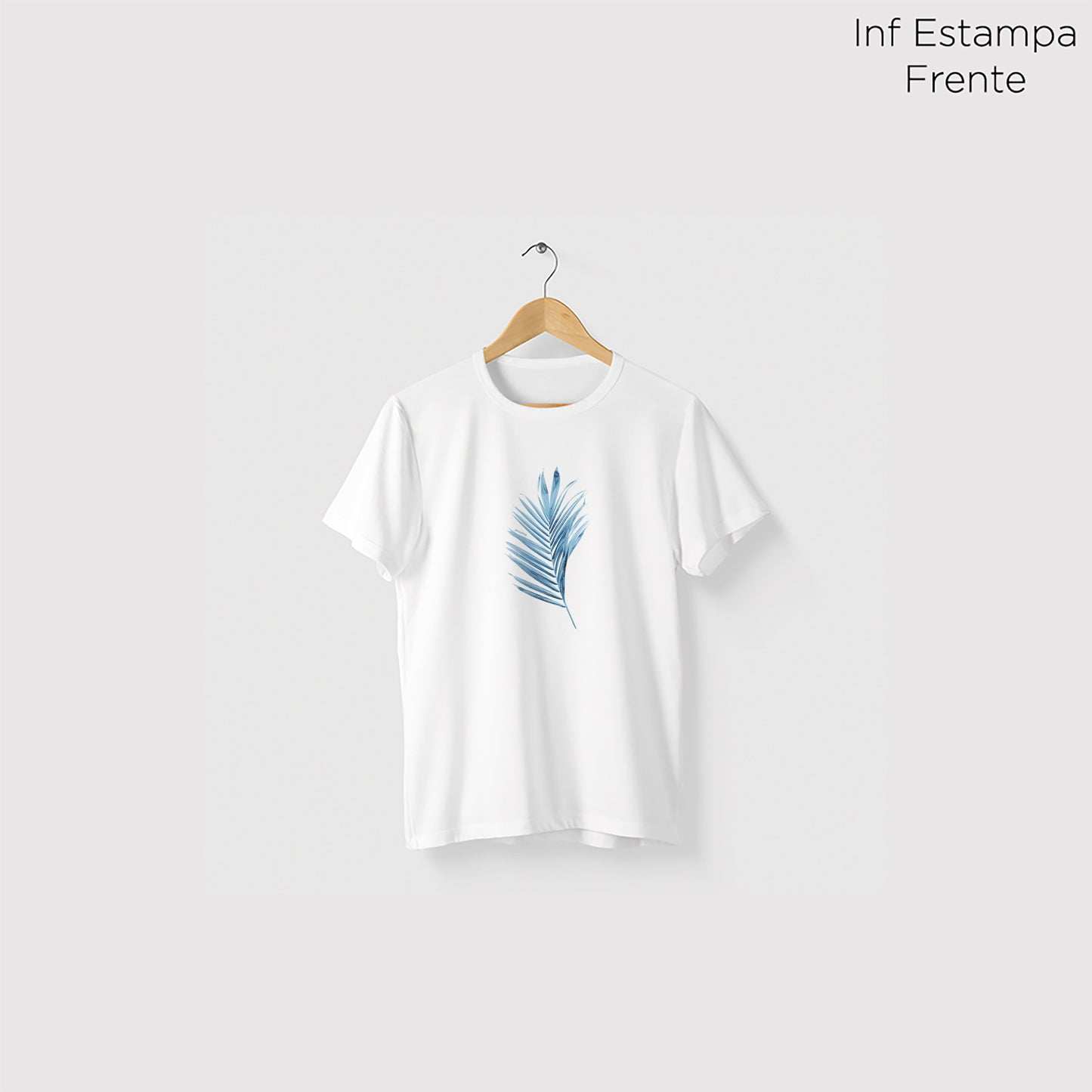 Camiseta Amazônia PALHA DE COQUEIRO - BRANCO - cód 0534