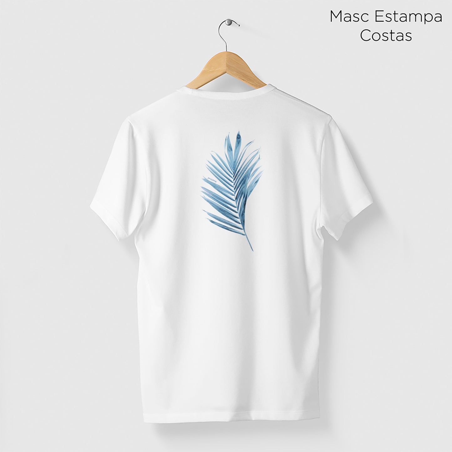 Camiseta Amazônia PALHA DE COQUEIRO - BRANCO - cód 0534
