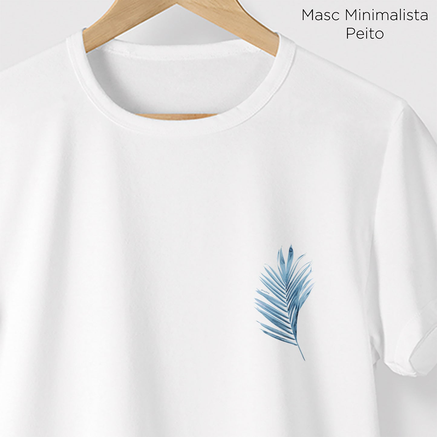 Camiseta Amazônia PALHA DE COQUEIRO - BRANCO - cód 0534