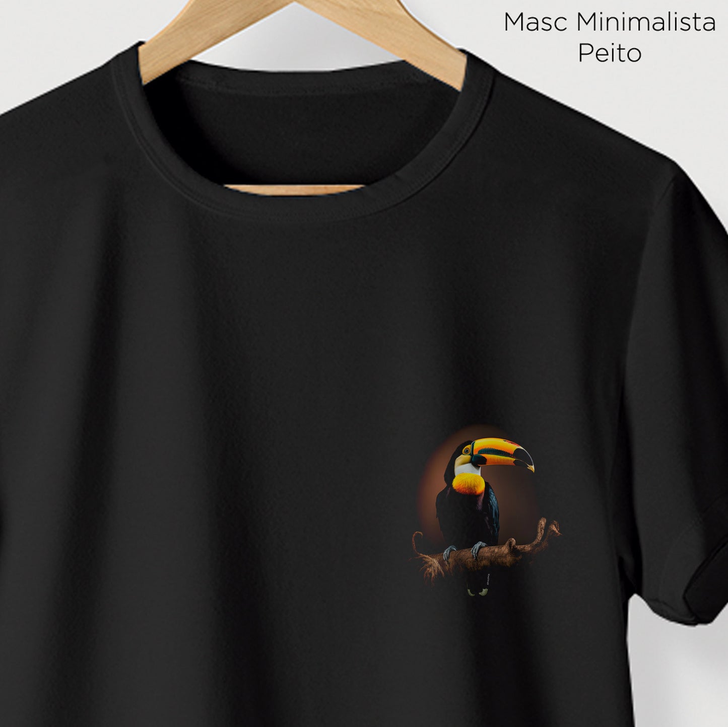 Camiseta Amazônia TUCANO LUAR - PRETO - cód 0575
