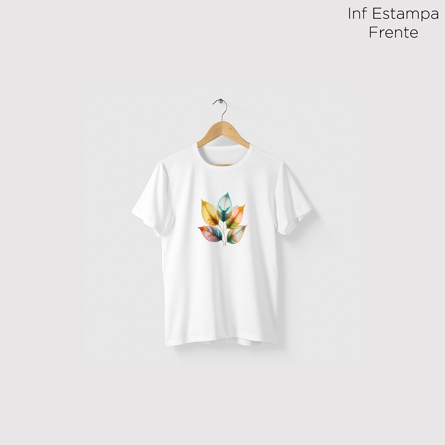 Camiseta Amazônia AQUARELA FLORA - BRANCO - cód 0594