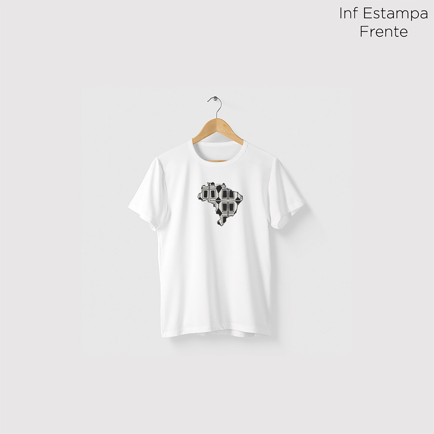 Camiseta Amazônia BRASIL INDÍGENA - BRANCO - cód 0674