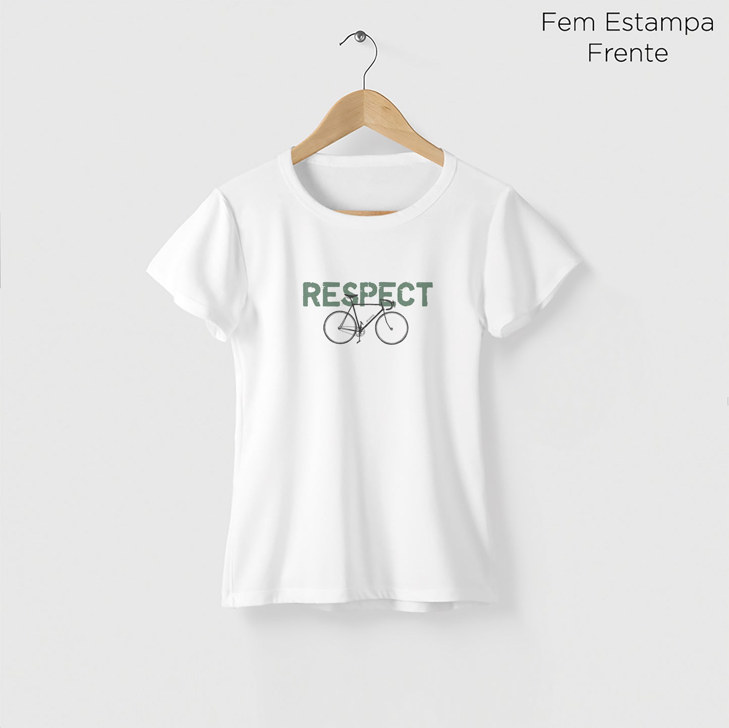 Camiseta Amazônia RESPECT BIKE - BRANCO - cód 0675