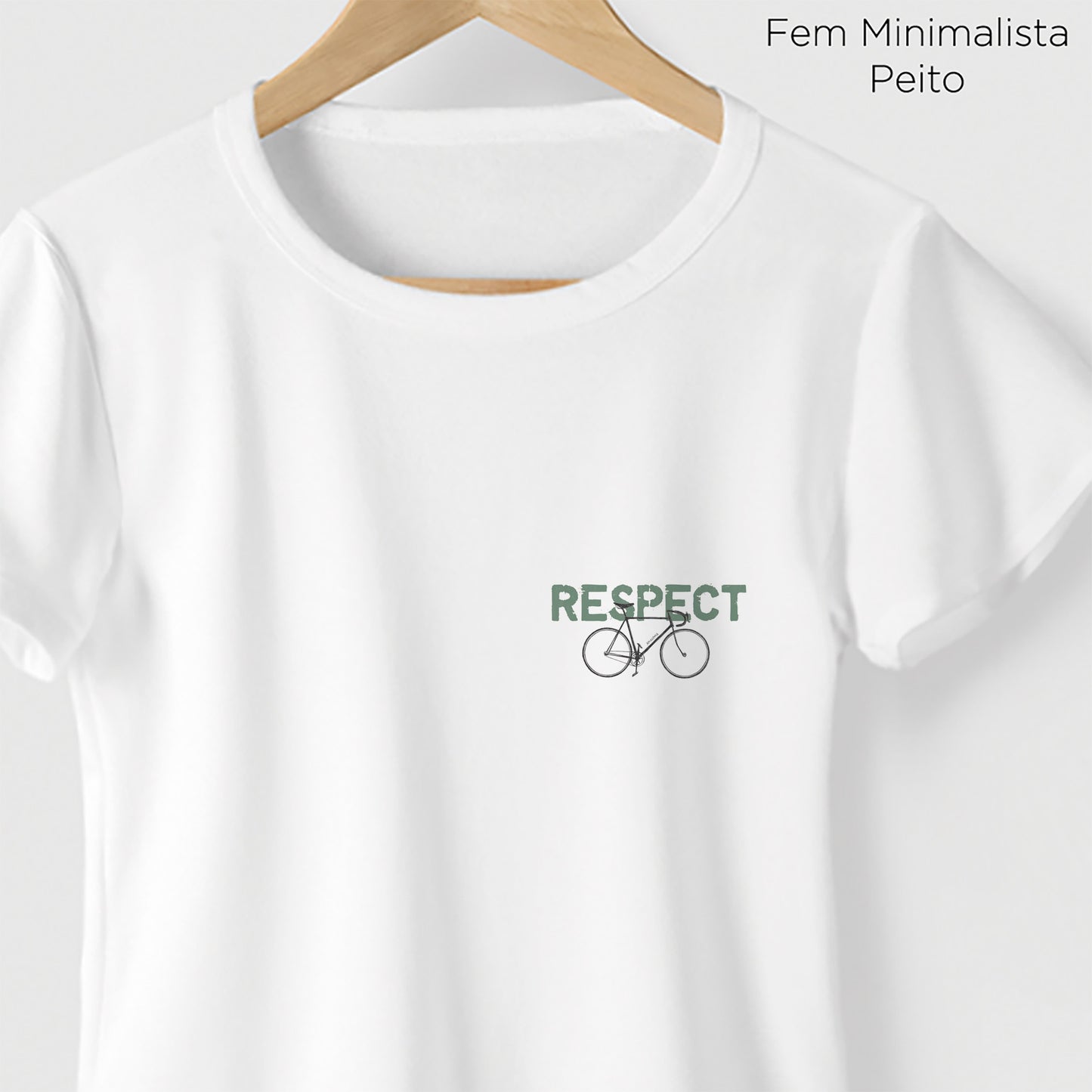 Camiseta Amazônia RESPECT BIKE - BRANCO - cód 0675