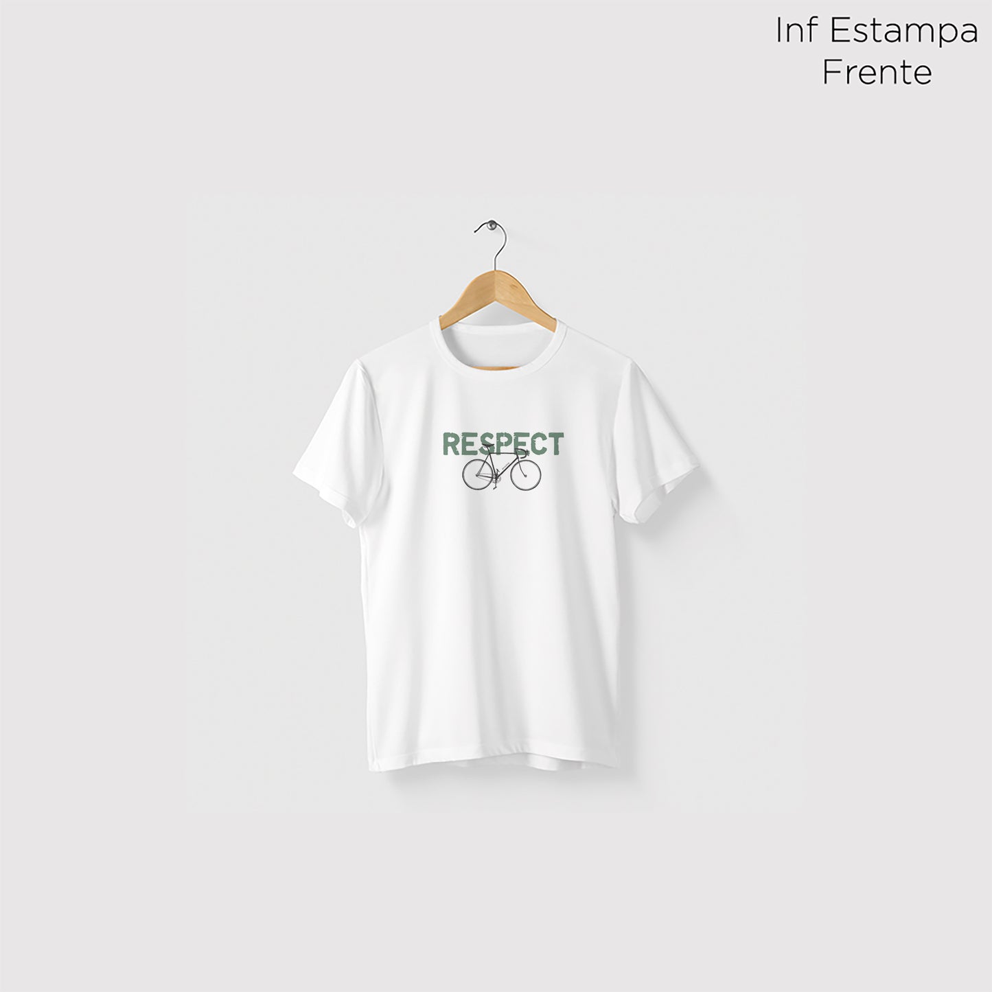 Camiseta Amazônia RESPECT BIKE - BRANCO - cód 0675