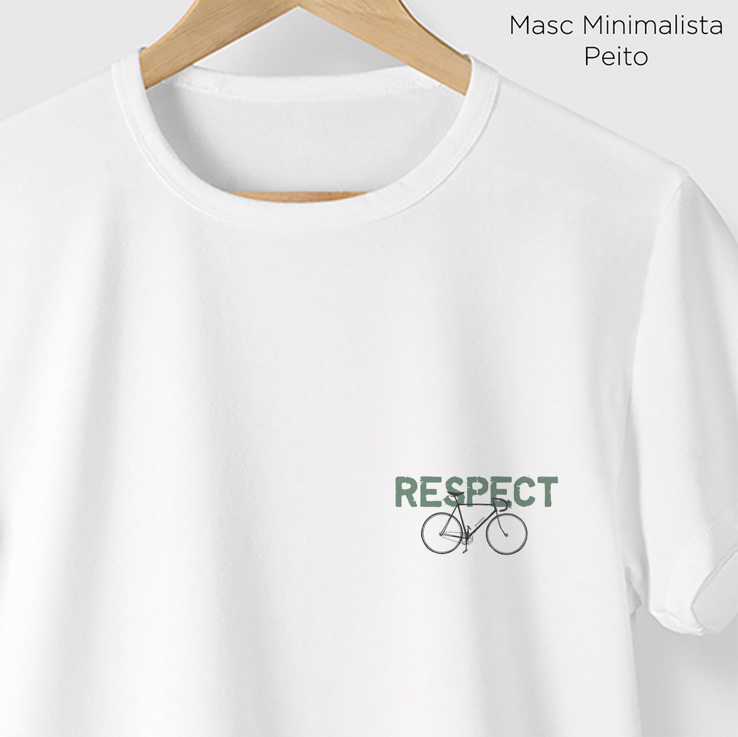Camiseta Amazônia RESPECT BIKE - BRANCO - cód 0675