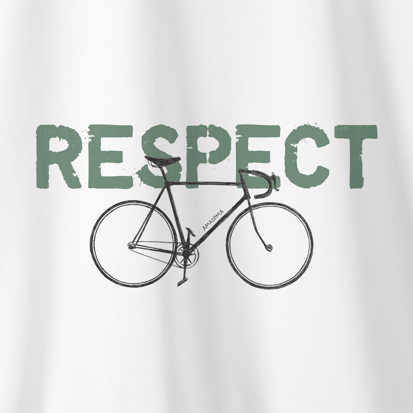 Camiseta Amazônia RESPECT BIKE - BRANCO - cód 0675