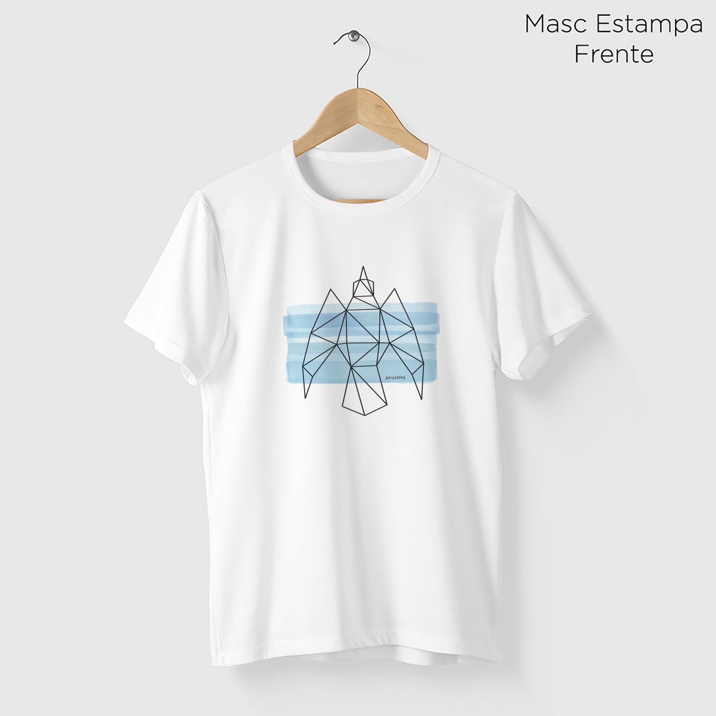Camiseta Amazônia CÉU PÁSSARO - BRANCO - cód 0684