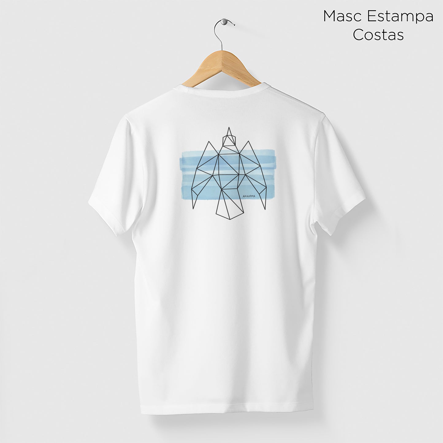 Camiseta Amazônia CÉU PÁSSARO - BRANCO - cód 0684