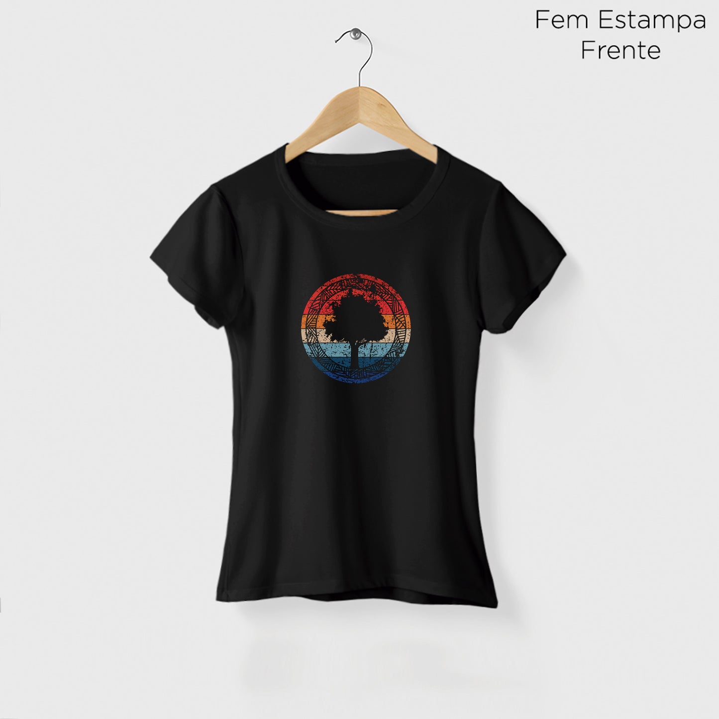 Camiseta Amazônia RETRO LOGO - PRETO - cód 0685