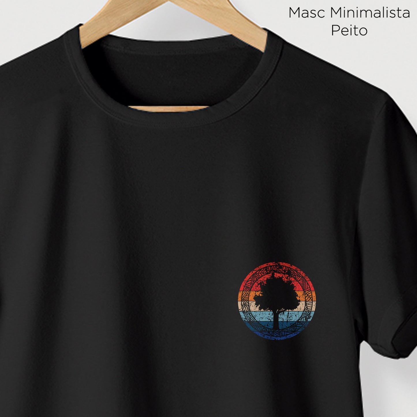 Camiseta Amazônia RETRO LOGO - PRETO - cód 0685