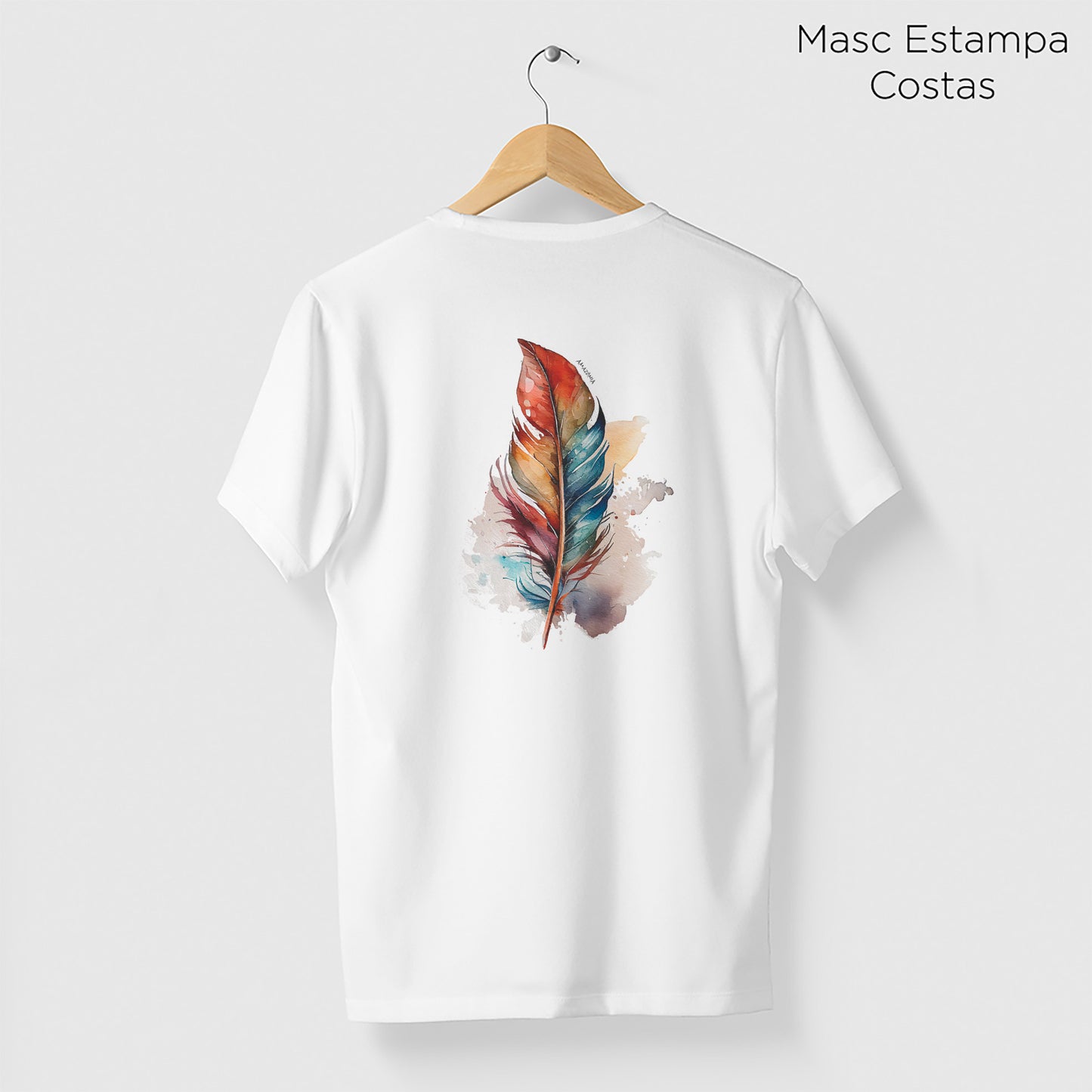 Camiseta Amazônia FEATHER – BRANCO - cód 0695