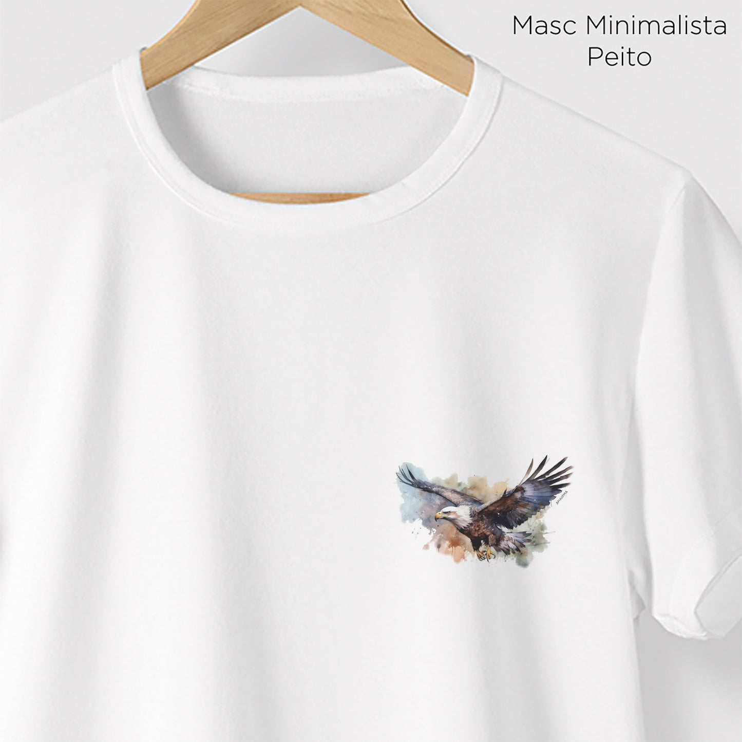 Camiseta Amazônia ÁGUIA - BRANCO - cód 0712