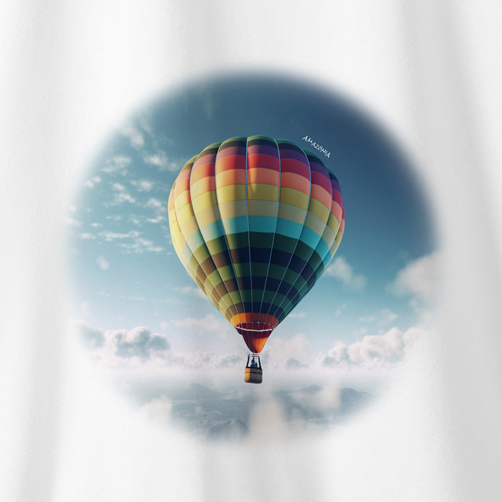 Camiseta Amazônia BALÃO PAISAGEM - BRANCO - cód 0714