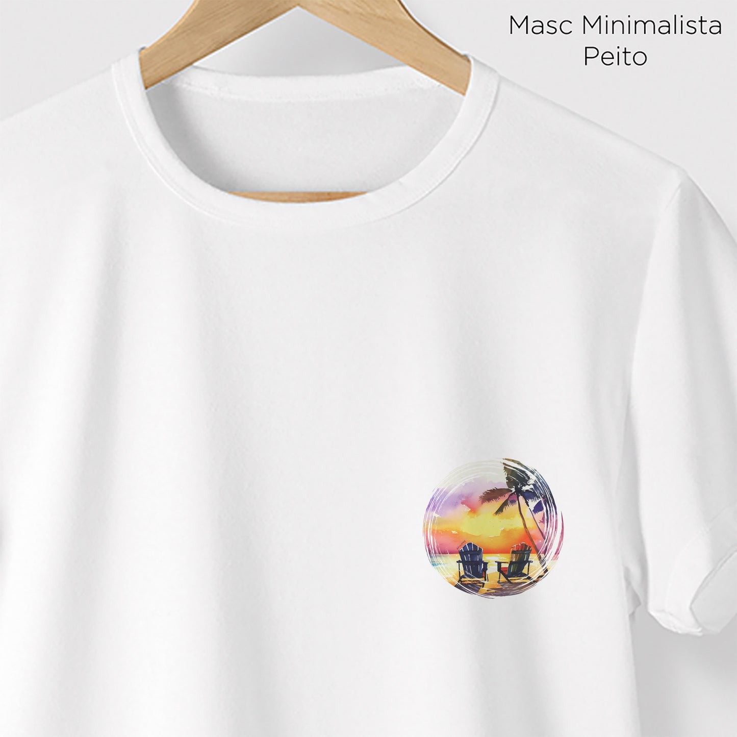 Camiseta Amazônia SUNSET VIBES - BRANCO - cód 0728