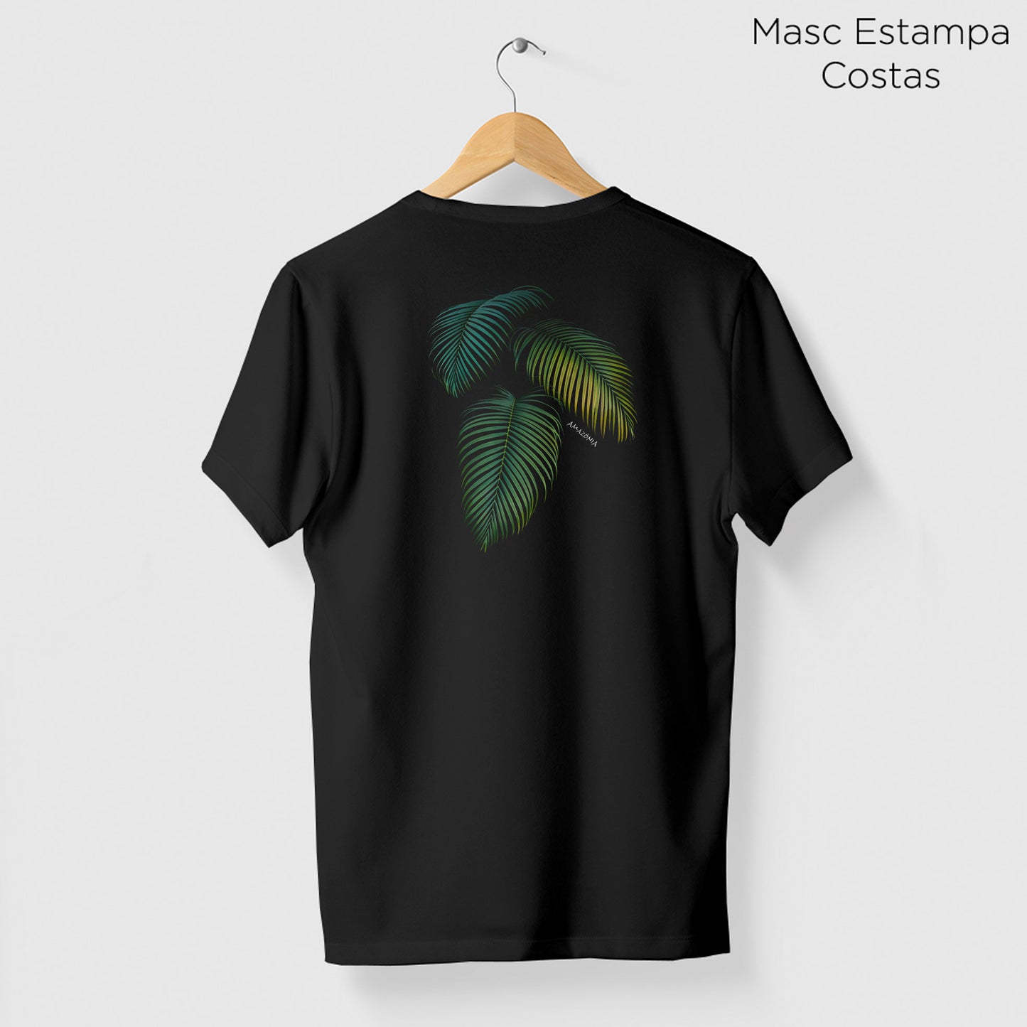 Camiseta Amazônia FLORESTA VIVA - PRETO - cód 0737