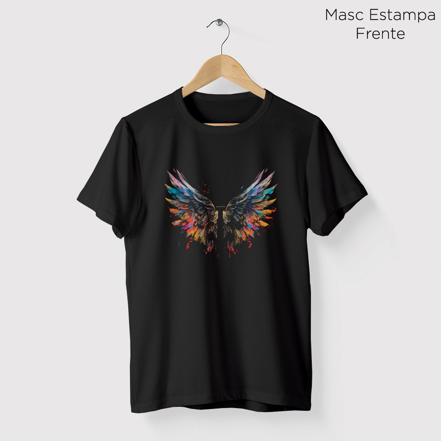 Camiseta Amazônia ASAS - PRETO - cód 0748