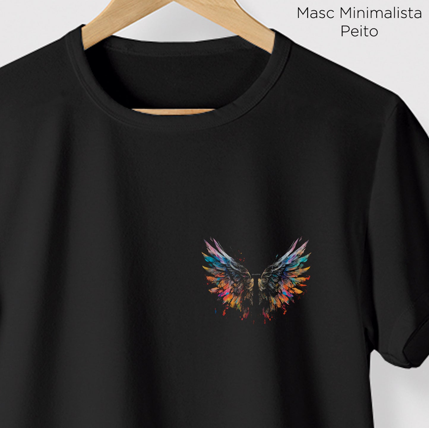 Camiseta Amazônia ASAS - PRETO - cód 0748