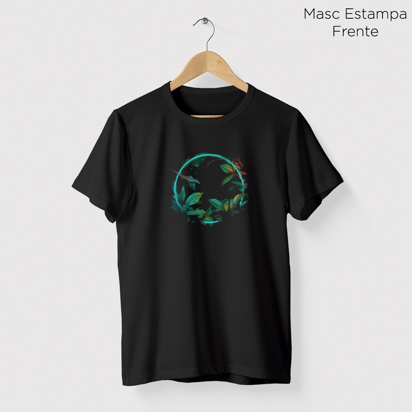 Camiseta Amazônia CÍRCULO FLORESTA - PRETO - cód 0759