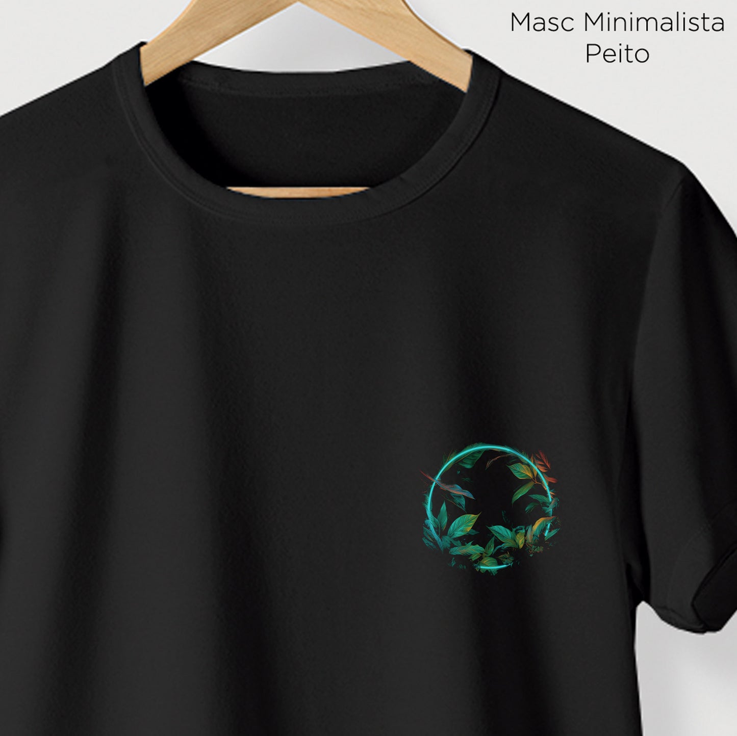 Camiseta Amazônia CÍRCULO FLORESTA - PRETO - cód 0759