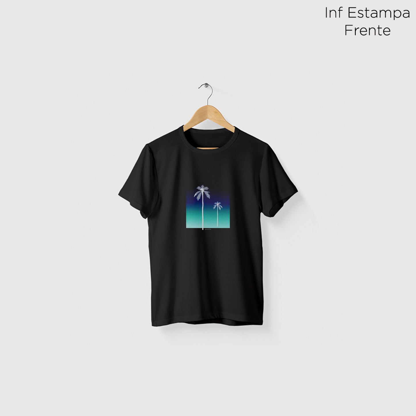 Camiseta Amazônia SUNSET PALM - PRETO - cód 0765