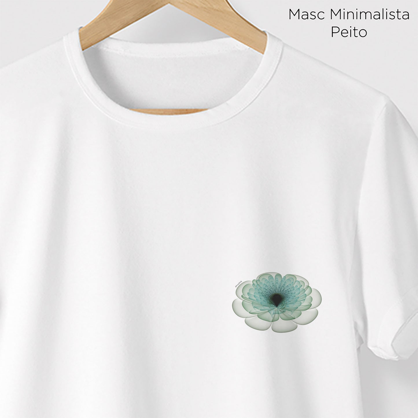 Camiseta Amazônia FLORAL - BRANCO - cód 0767