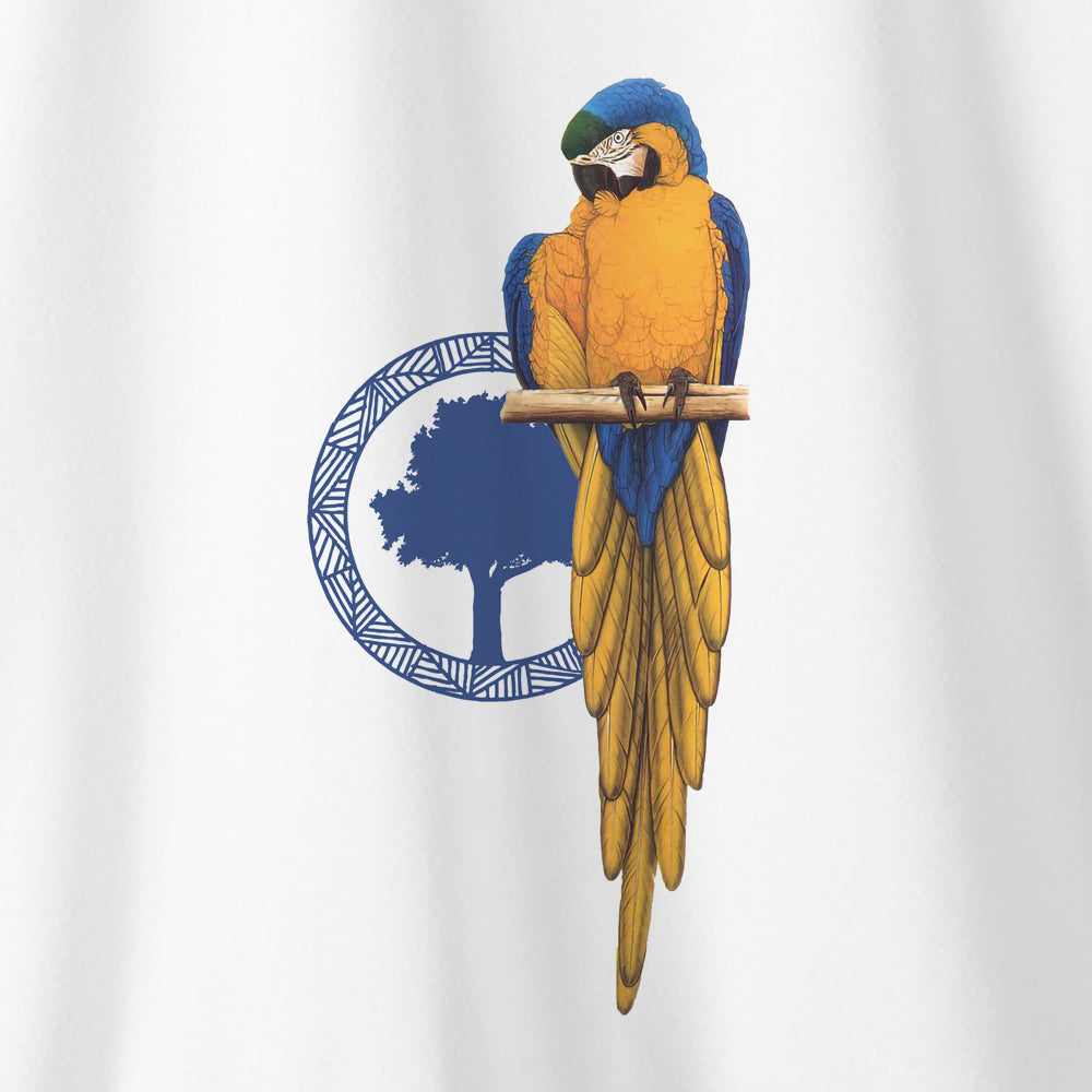 Camiseta Amazônia ARARA LOGO - BRANCO - cód 0783